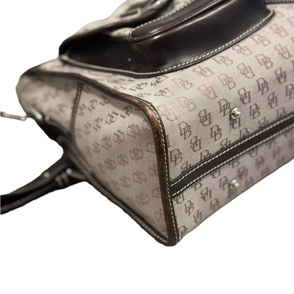 Dooney &Bourke Canvas Double Pocket Handbag with Leather Trim - Picture 5 of 15